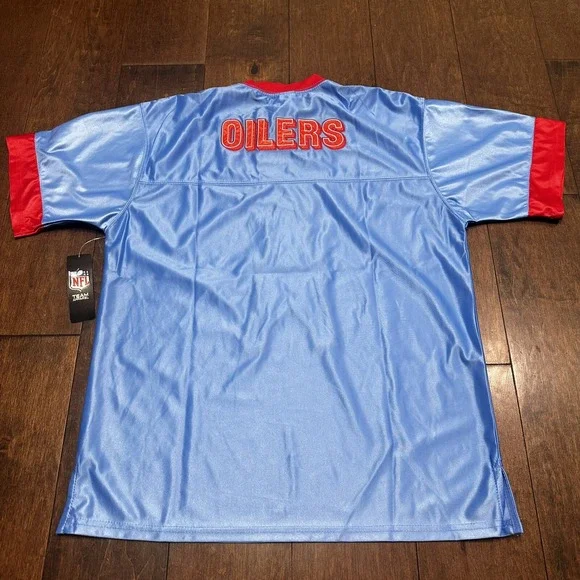 NFL Houston Oilers Retro Jersey Mens Med NWT $40 Retail-Polyester-Relaxed Fit - Picture 2 of 9